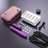 TATELF Wireless Tattoo Kit, Professional Permanent Makeup Machine with 2pcs Batteries 20pcs Cartridges Needles Permanent Makeup Tattoo Pen for Beginners
