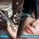 TATELF Tattoo Needles 1rl Tattoo Cartridge Needles 0.18mm Nano 20PCS Round Liner Needle Cartridges for Tattooing Permanent Makeup Hair Scalp Eyebrow Lip with Membrane (0601R-0.18MM)
