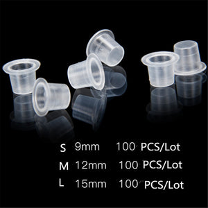 1000Pcs Plastic Microblading Tattoo Ink Cup Cap