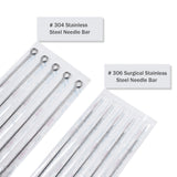 100 PCS Disposable Sterile Tattoo Needles 1RL 3RL 5RL 7RL 9RL for Stick and Pokes Tattoo Kit